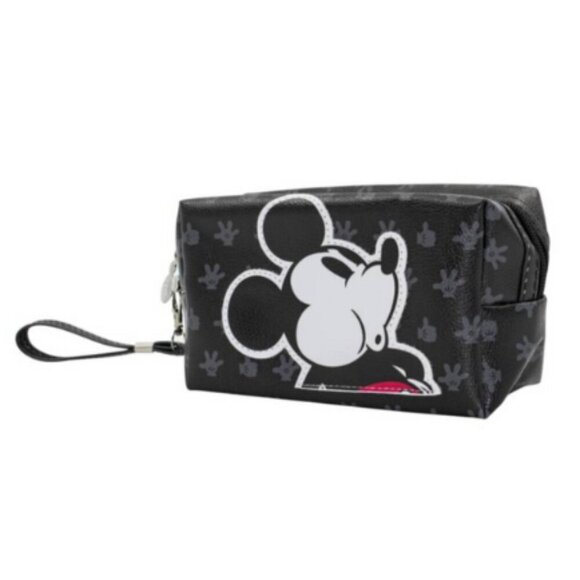 Mickey Mouse Black Cosmetic Bag - Toiletry Pouch – Travel Friendly - Picture 1 of 6
